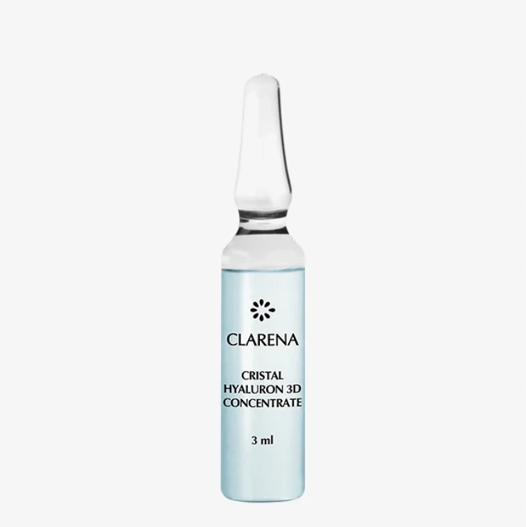 Clarena Cristal Hyaluron 3D Concentrate Ultra-hydratační koncentrát 10 x 3