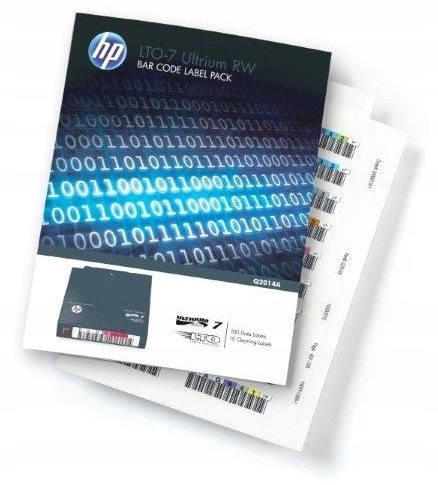 Hewlett Packard Enterprise Balíček štítkov LTO-7 Ultrium Rw Q2014A