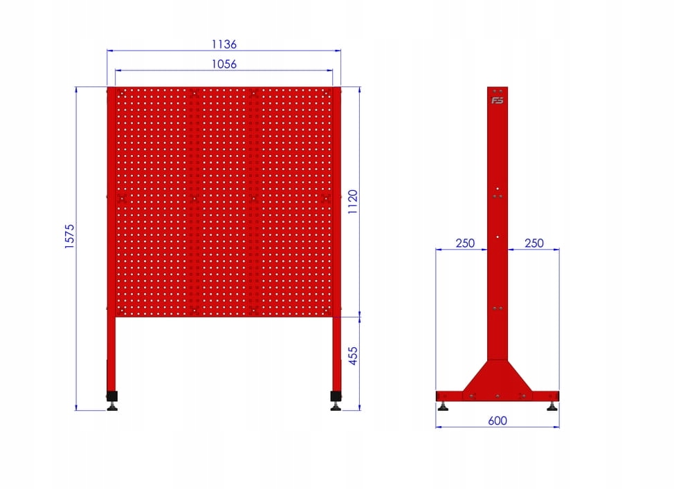 ST 110-24 Stojak Narzędziowy wykonany w całości z Rodzaj tablica
