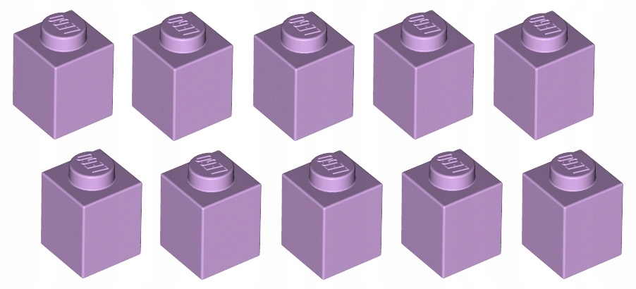 

Lego cegła 1x1 lawendowa 10 szt. 3005 Nowa