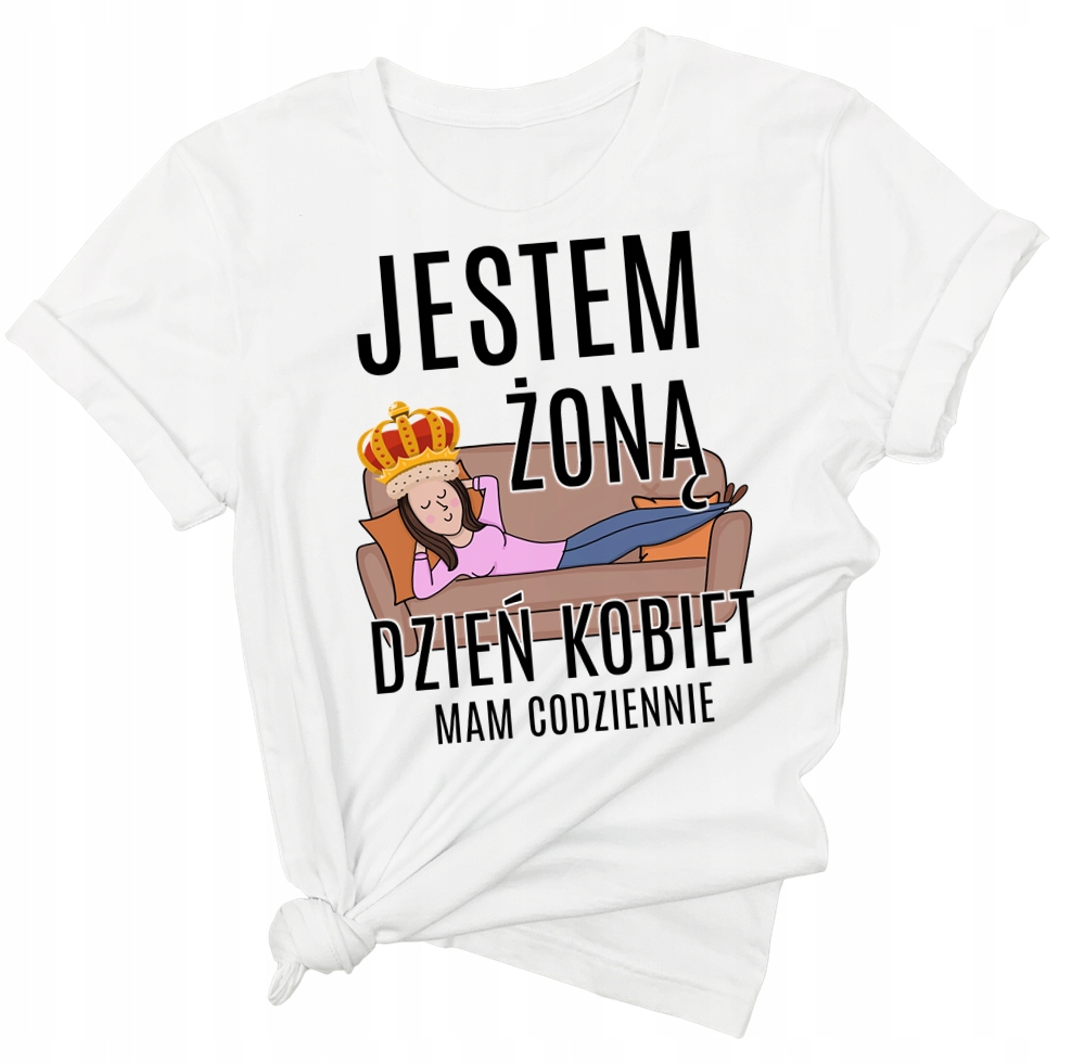 

Śmieszna koszulka z napisem dla kobiety żony L/XL