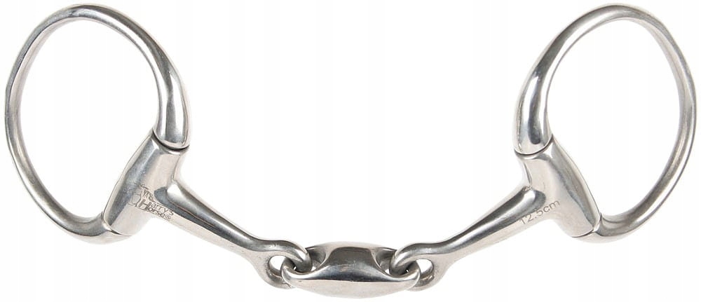 Wędzidło oliwka Hh FrenchMouth 13mm pełne 2*łamane 12,5