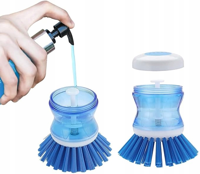 SZCZOTKA MYJKA KUCHENNA DO NACZYŃ Z DOZOWNIKIEM PŁYNU PORĘCZNA 1053