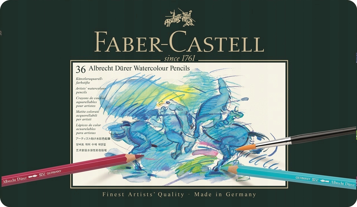 Kredki akwarelowe Faber-Castell 36 szt. A.durer 36 Kol. Opakowanie Metal