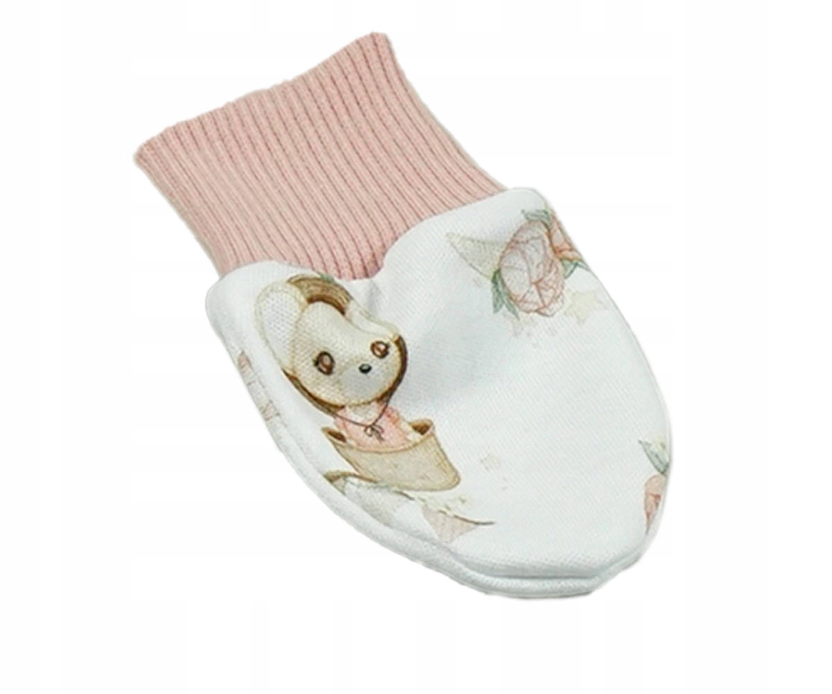 ŁAPKI NIEDRAPKI RĘKAWICZKI BAWEŁNIANA ORGANICZNA Wiek dziecka 0 +