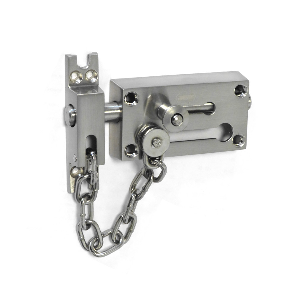 Zámek s řetězem 150 mm Chrom mat 80x45 mm