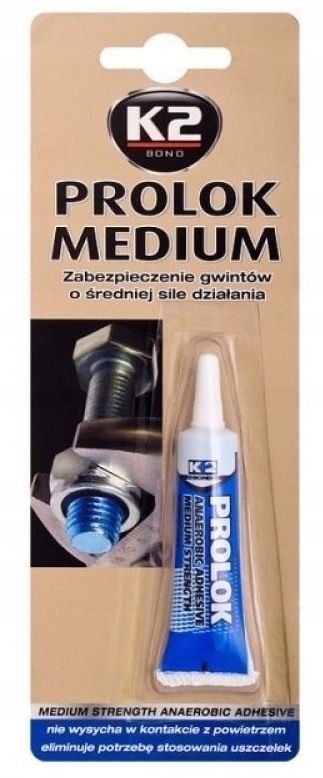 

K2 Prolok Medium Klej Do Gwintów Śrub Średni 6ML