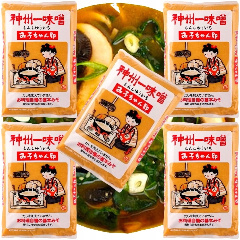 5x Pasta Do Japońskiej Zupy Shiro Miso Jasna White Paste 1kg Miko Brand