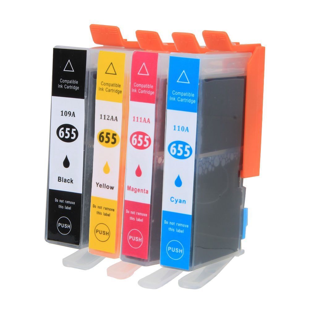 

4x Tusz Do Drukarki Hp 655XL 3525 4615 4625 5525