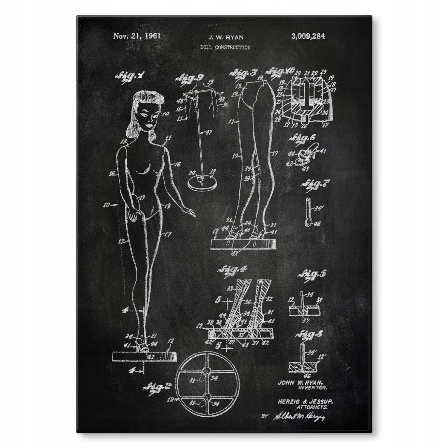 Kovový plakát Barbie Doll Slate Szyld Plech 42 x 59,4 cm Dárek