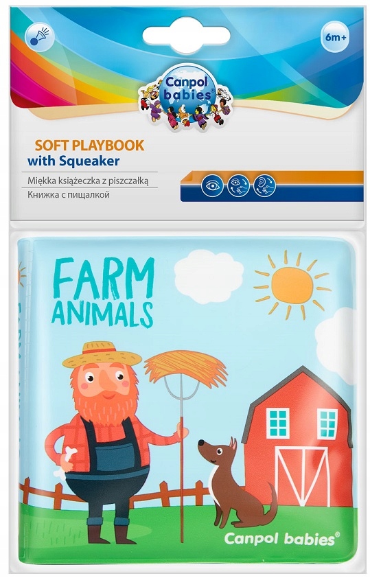 CANPOL MIĘKKA KSIĄŻECZKA DO KĄPIELI Z PISZCZKIEM Kod producenta 2/083