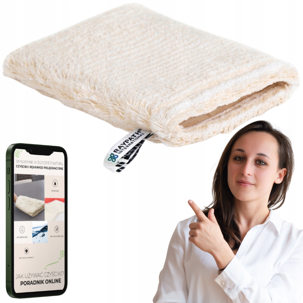 Levně Raypath Rukavice Rukavička Béžová Na Čištění Mytí Nábytku Kůže M