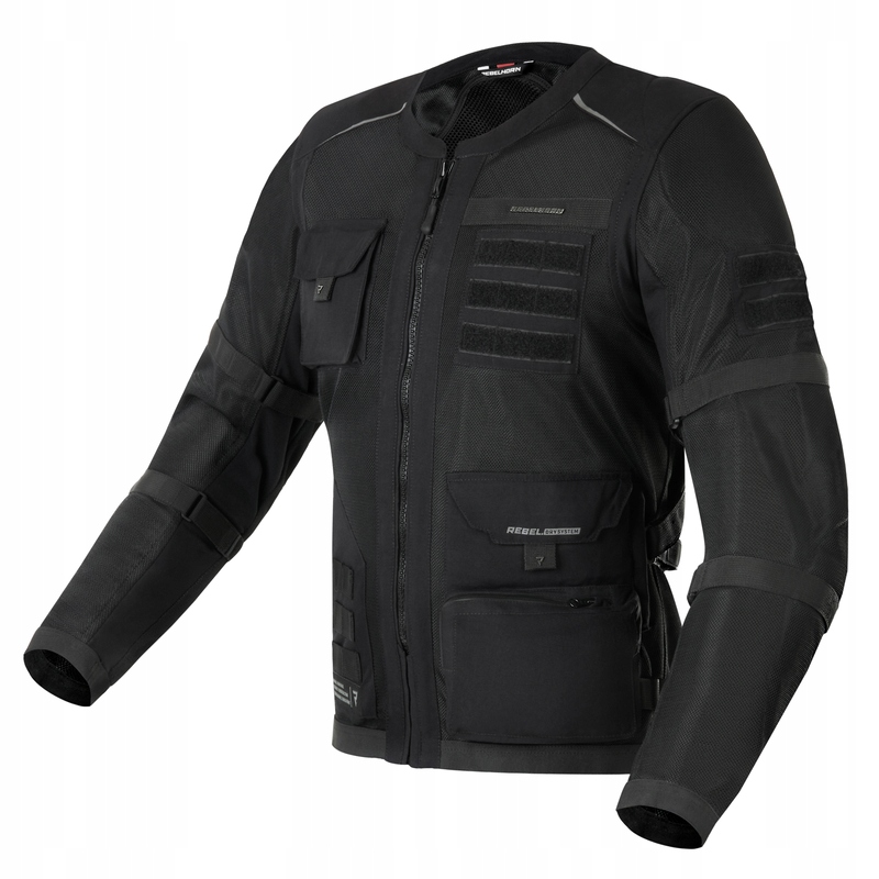 Textilná Motocyklová Bunda Rebelhorn Brutale Black XXL