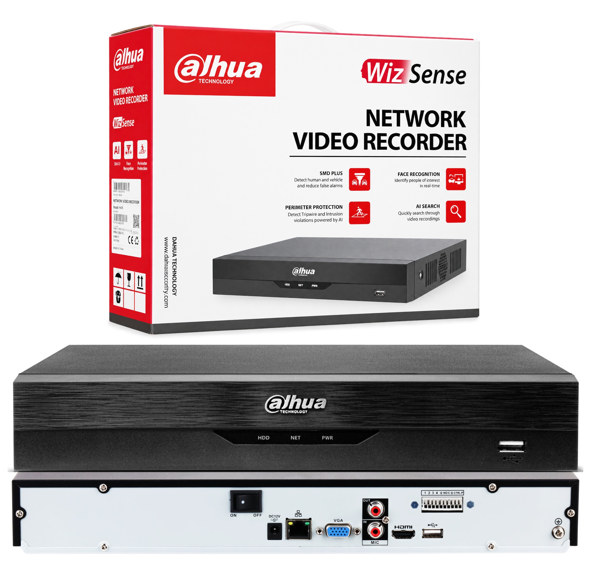 Ip rekordér Dahua NVR4108HS-EI 8-kanálový pro Ip kamery WizSense
