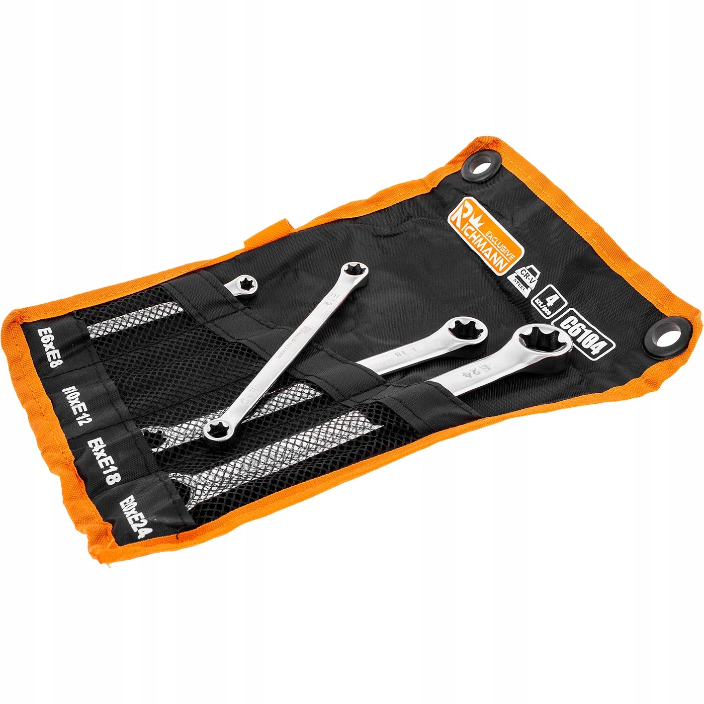 

Klucze Torx E6 – E24. dwustronne 4el.Rischmann