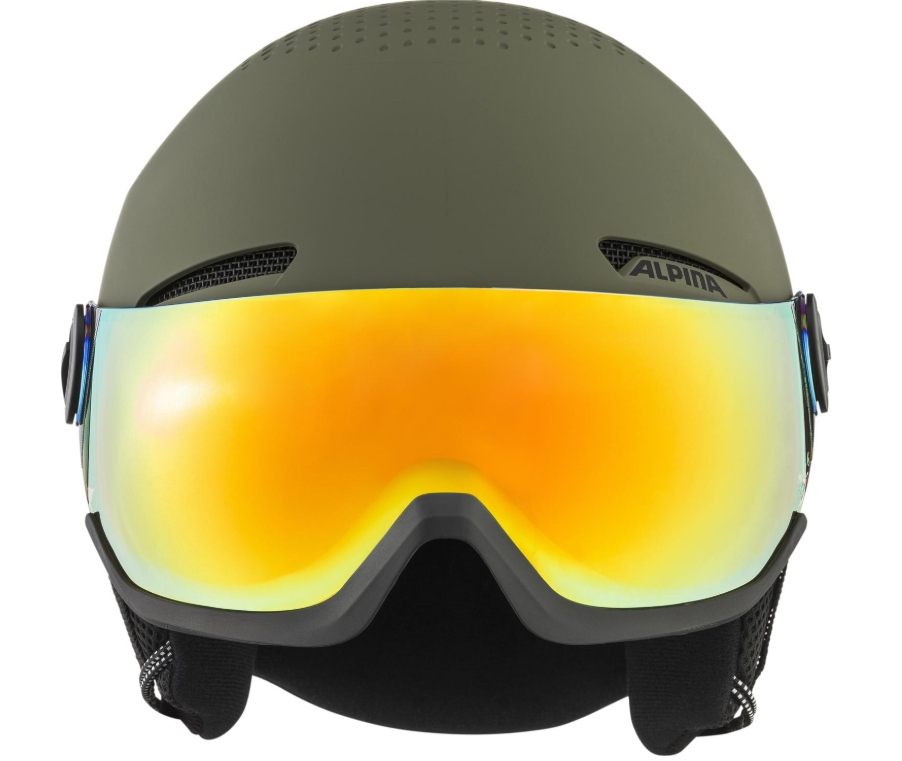 Alpina Kask narciarski Alpina Arber Visor Q-Lite Olive Matt L 58-61 cm