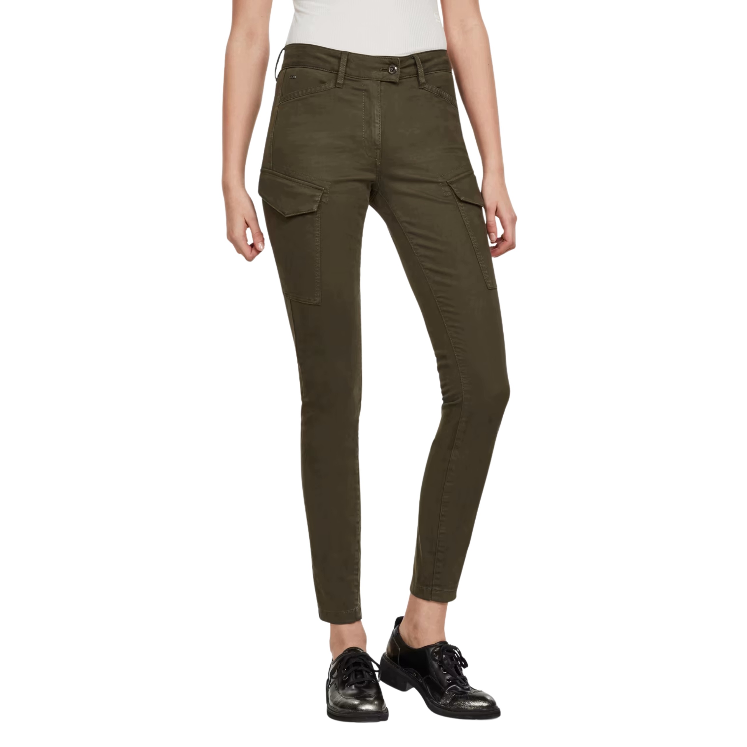 G-Star Raw Army Skinny Cargo Dámské kalhoty High Waist Algae 26/32