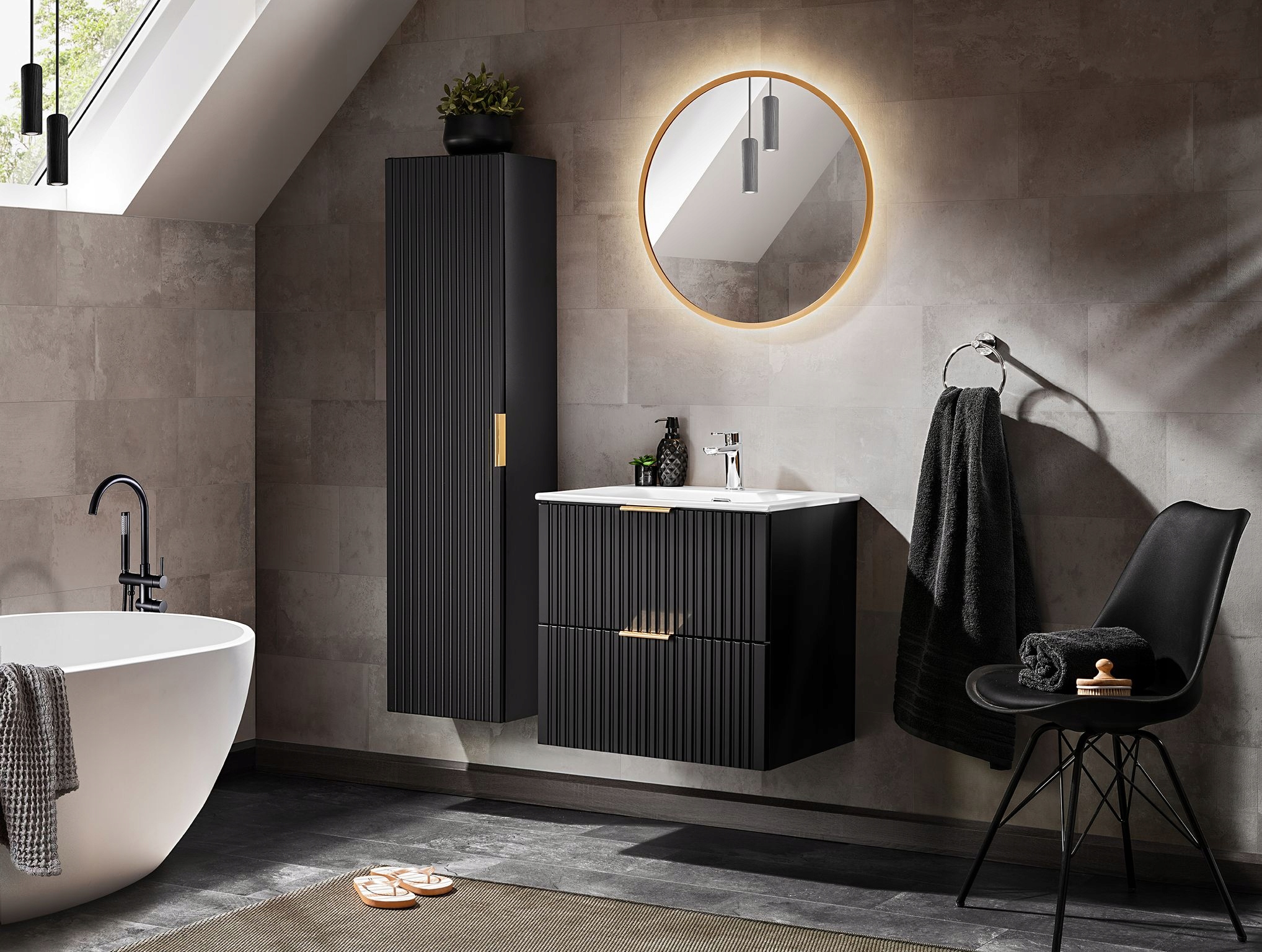 SZAFKA ŁAZIENKOWA 80 CM ADEL BLACK EAN (GTIN) 5907611654859