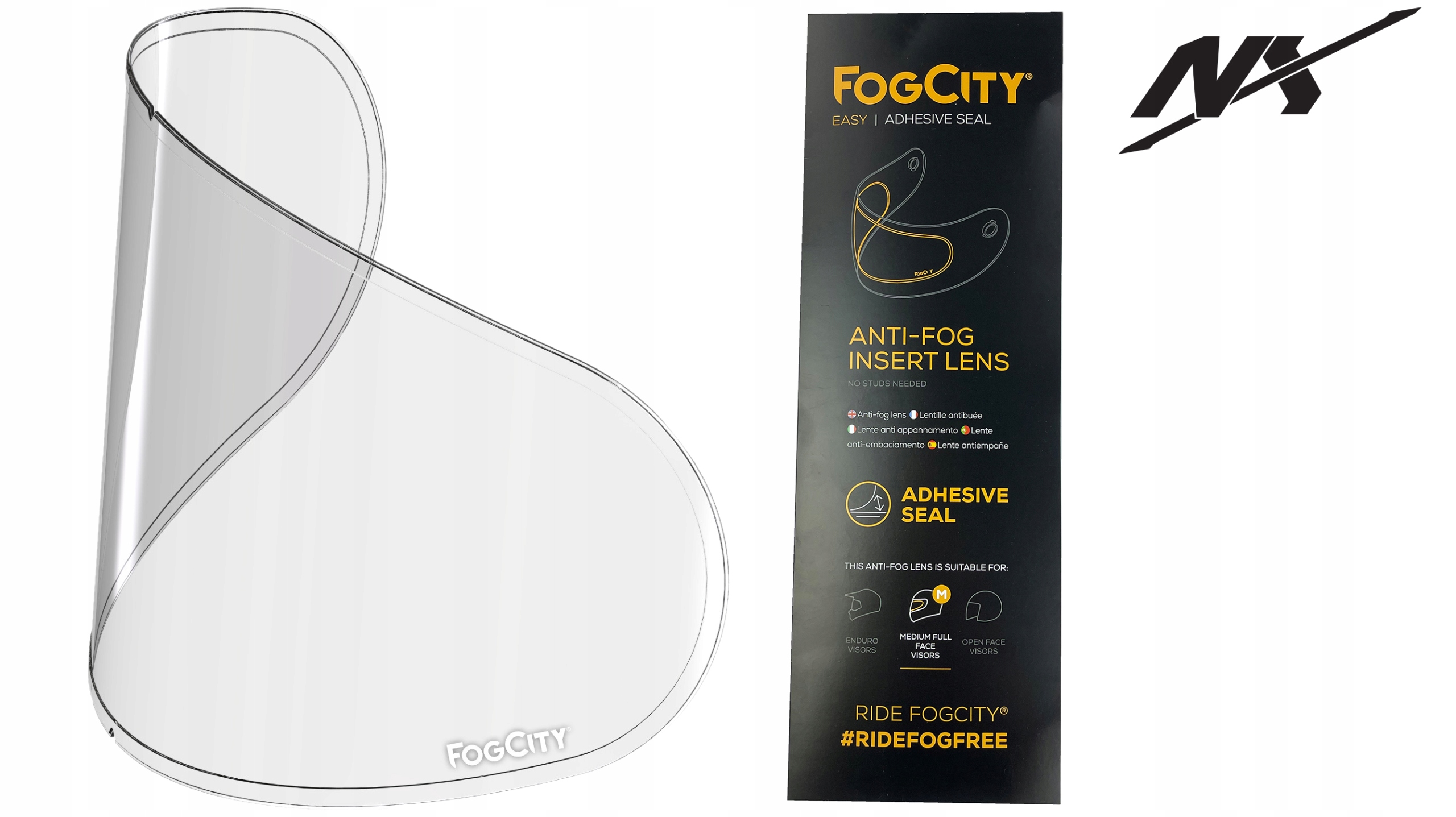 Vlepovací Fog-city Anti-fog Anti-pár Interální Přilby Naxa Nx Univerzální