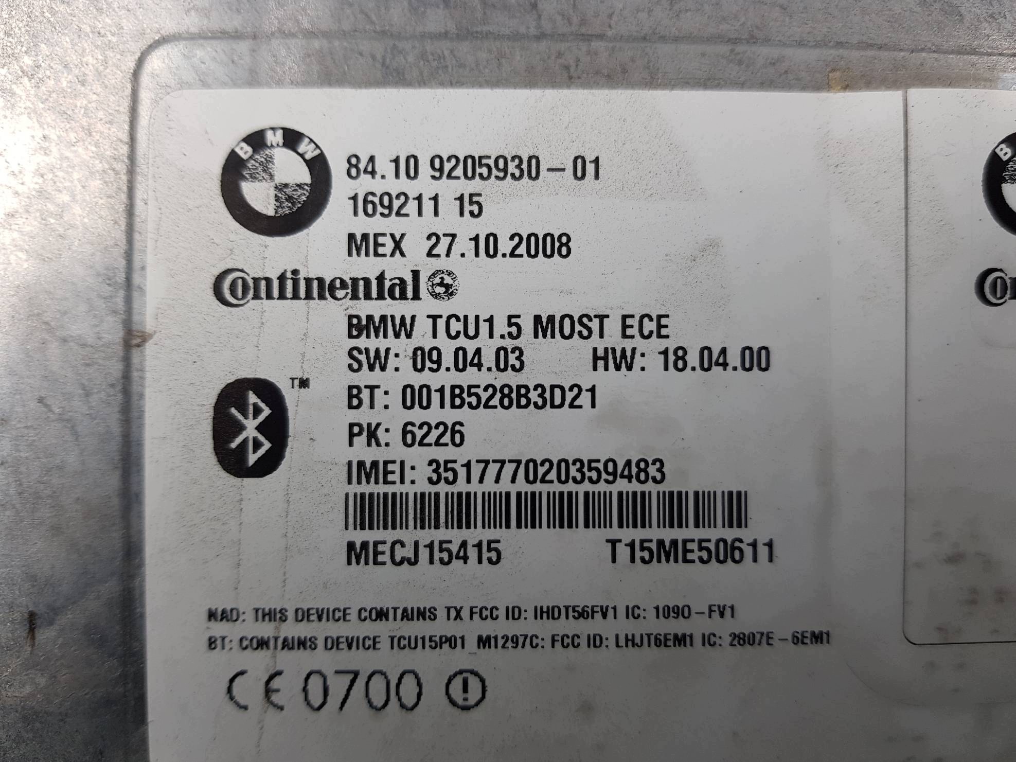 modul 9205930 BMW X6 E71