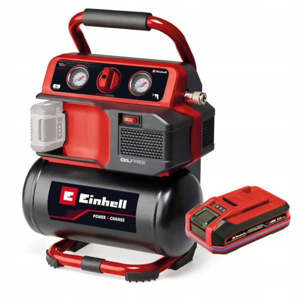 Kompresor aku Te-ac 18/75 LI Of-solo Akumulator 18V 4Ah Einhell
