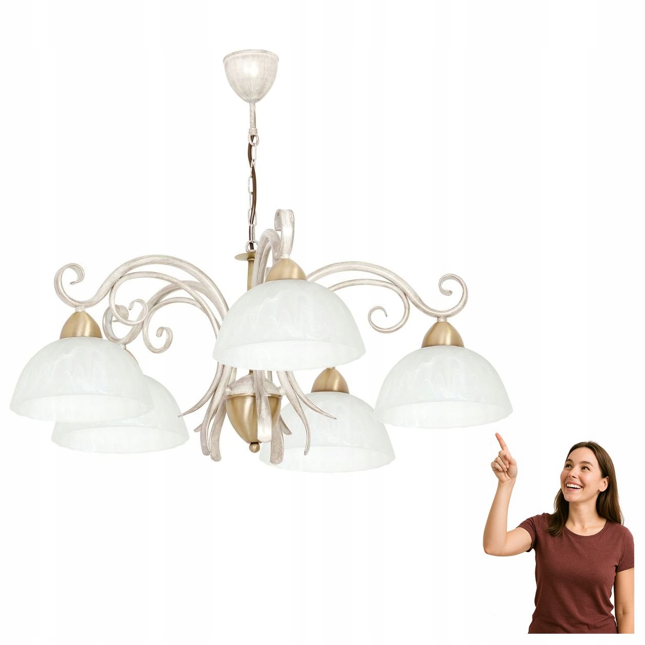 Päťramenný luster Aurora 5974 Luminex