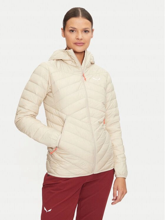 Dámská Béžová Horská Péřová Sportovní Bunda Salewa R.xs