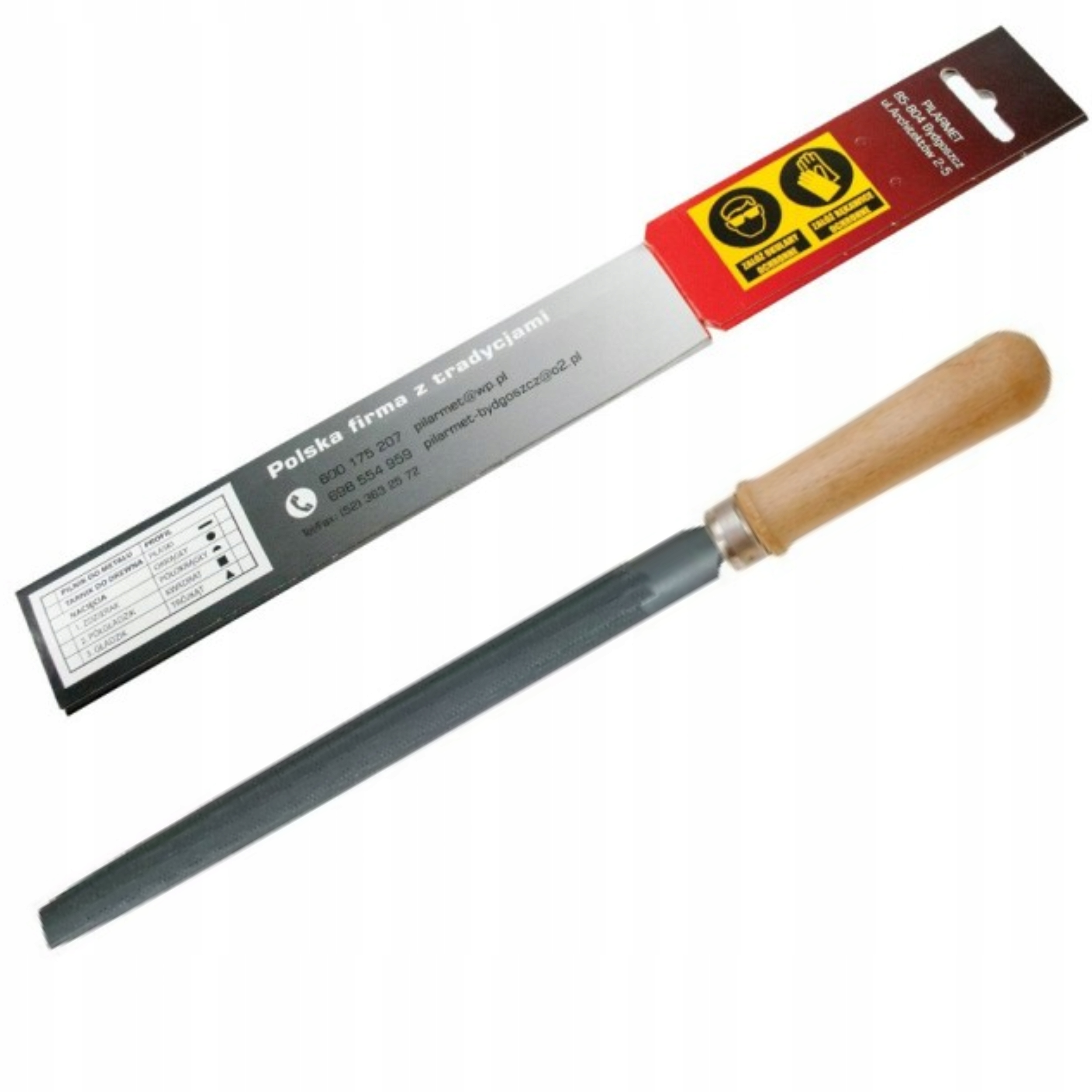 Pilnik Ślusarski półokrągły RPSC 200/3 Gładzik (3) BEFANA Marka Befana