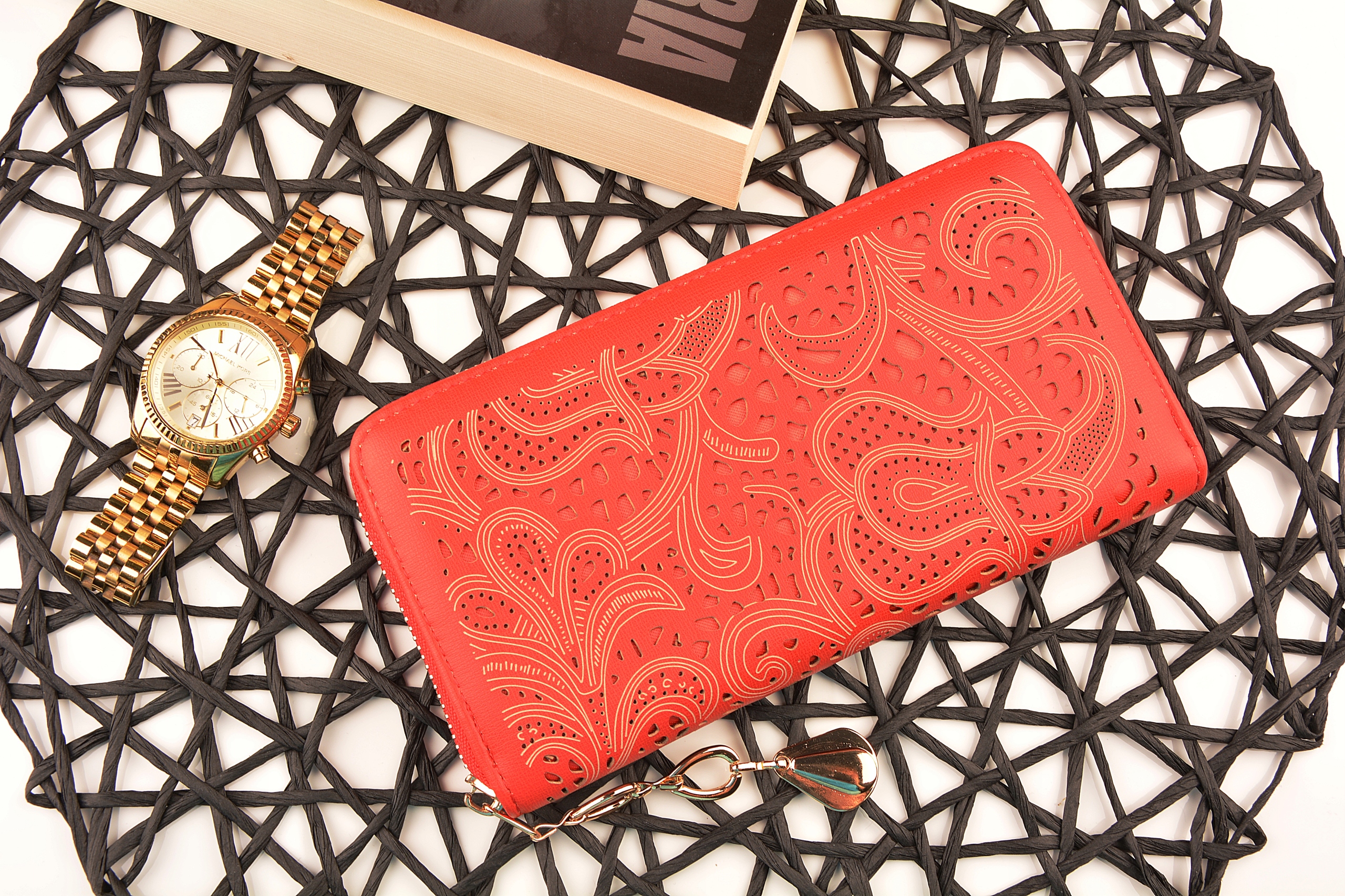 AŻUROWY PORTFEL POJEDYŃCZY ! MODELE Kolor wielokolorowy