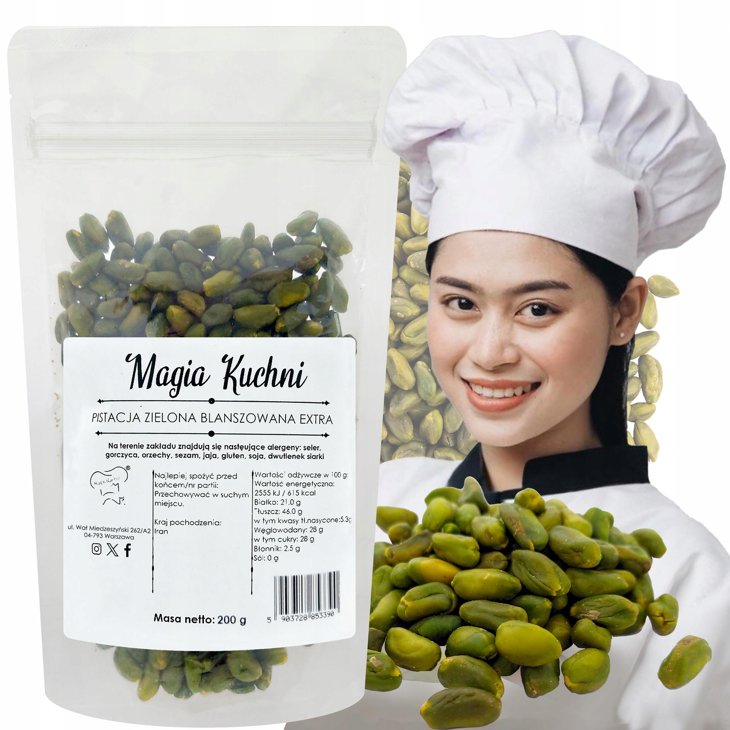 Levně Blanšírované Pistácie 200 g Pistáciové ořechy Extra