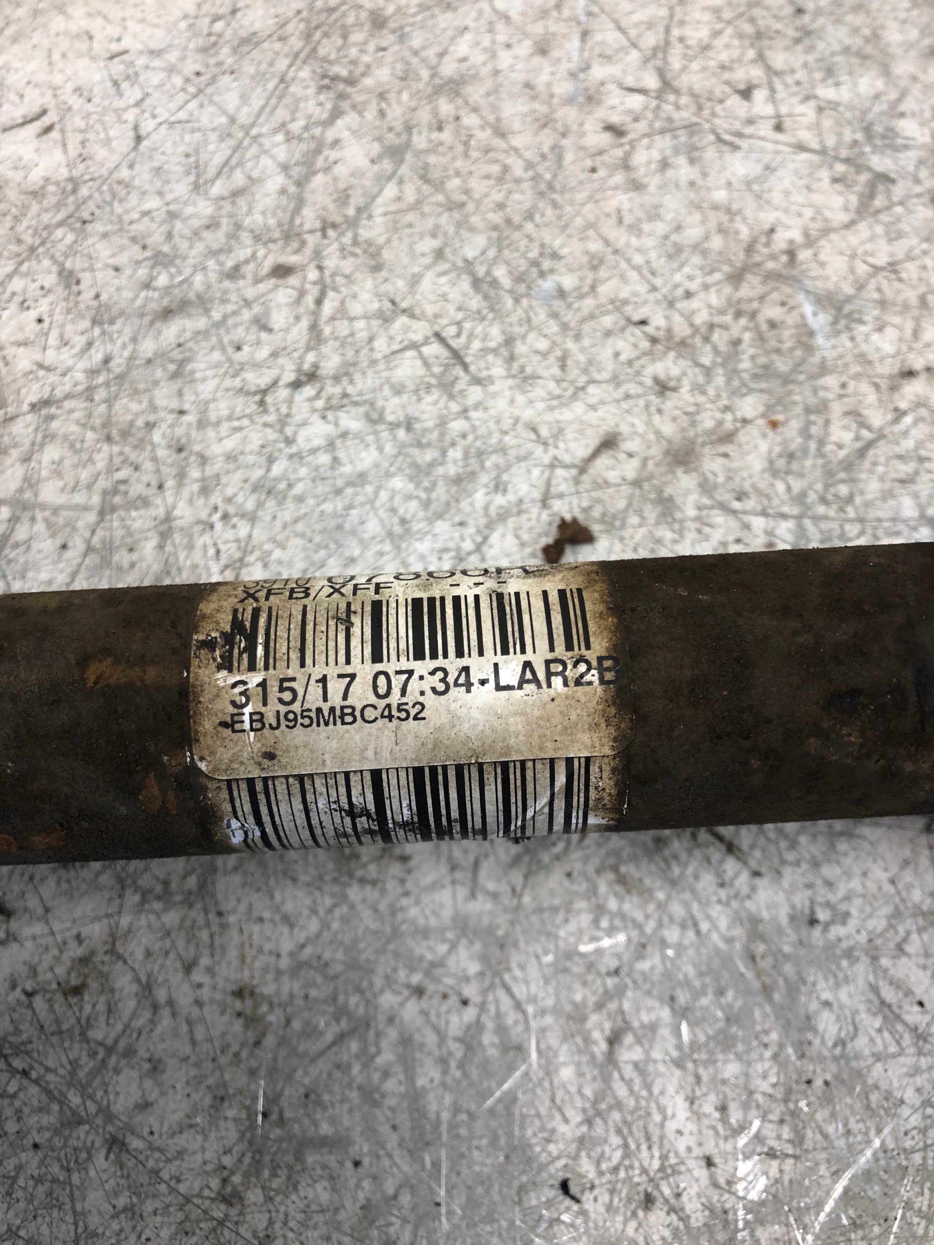semi-axis long right RENAULT MEGANE IV 391007866R