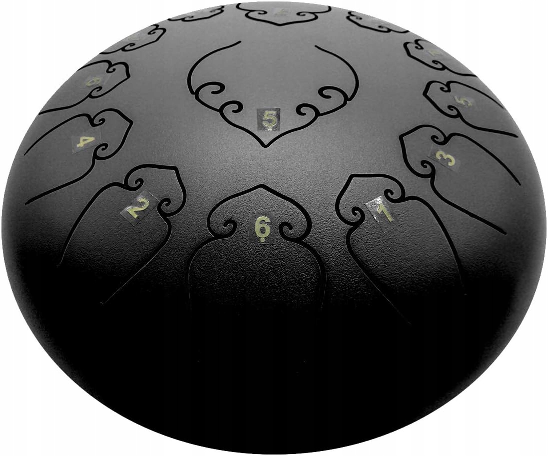 Amkoskr Stalowy bęben językowy, 12 cali C-dur 13 nut torba