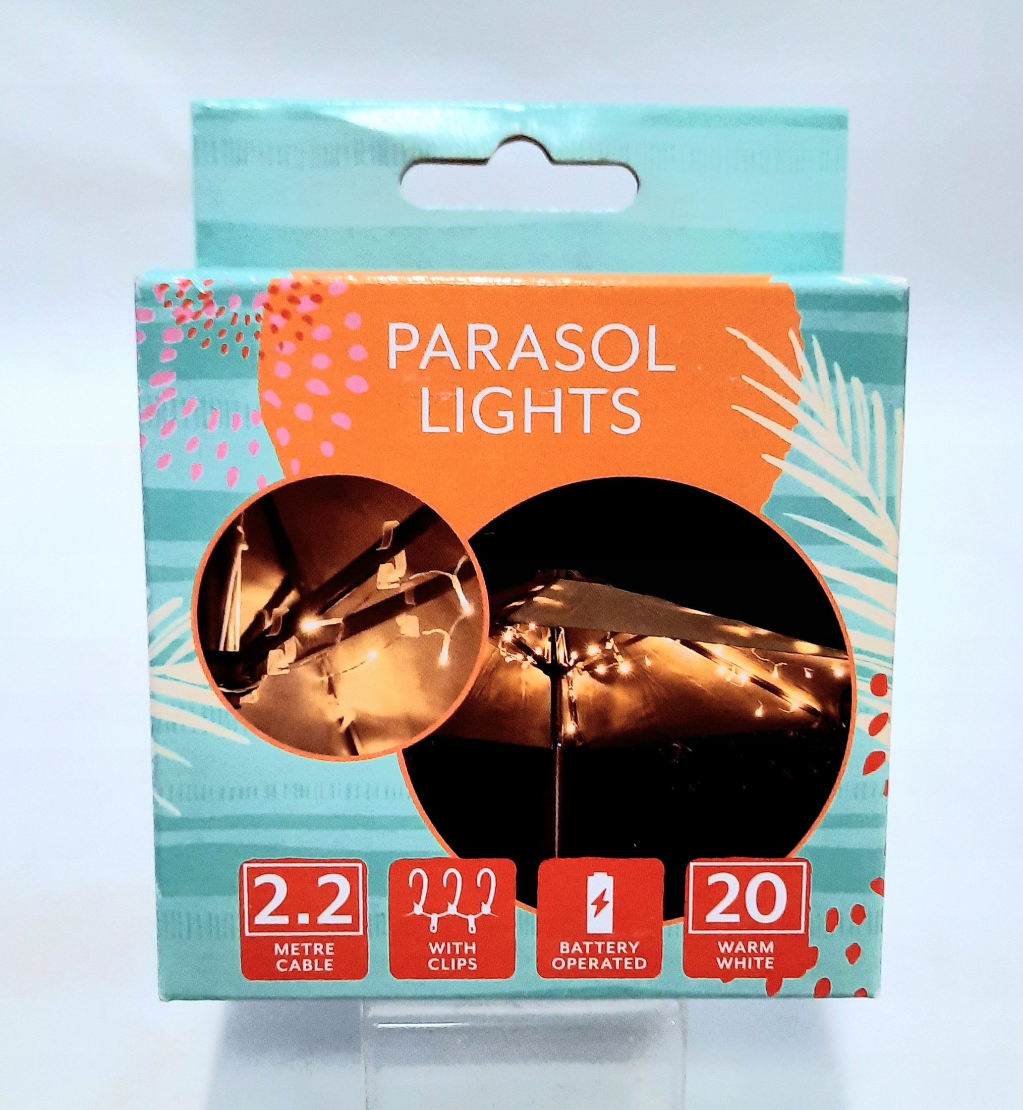 LAMPKI POD PARASOL OGRODOWE 2,2 M