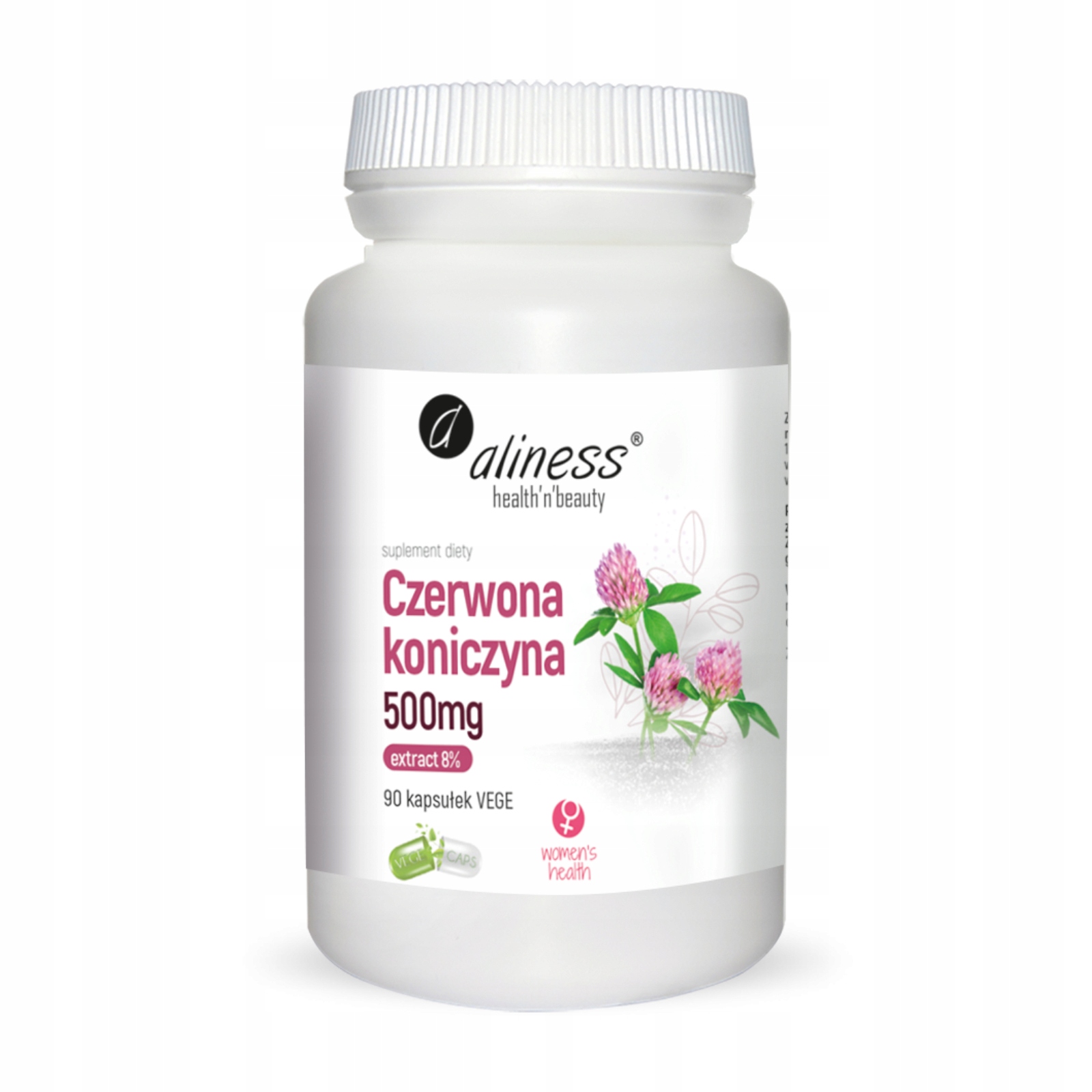 

Czerwona Koniczyna Ekstrakt 8% (90 kaps) Aliness