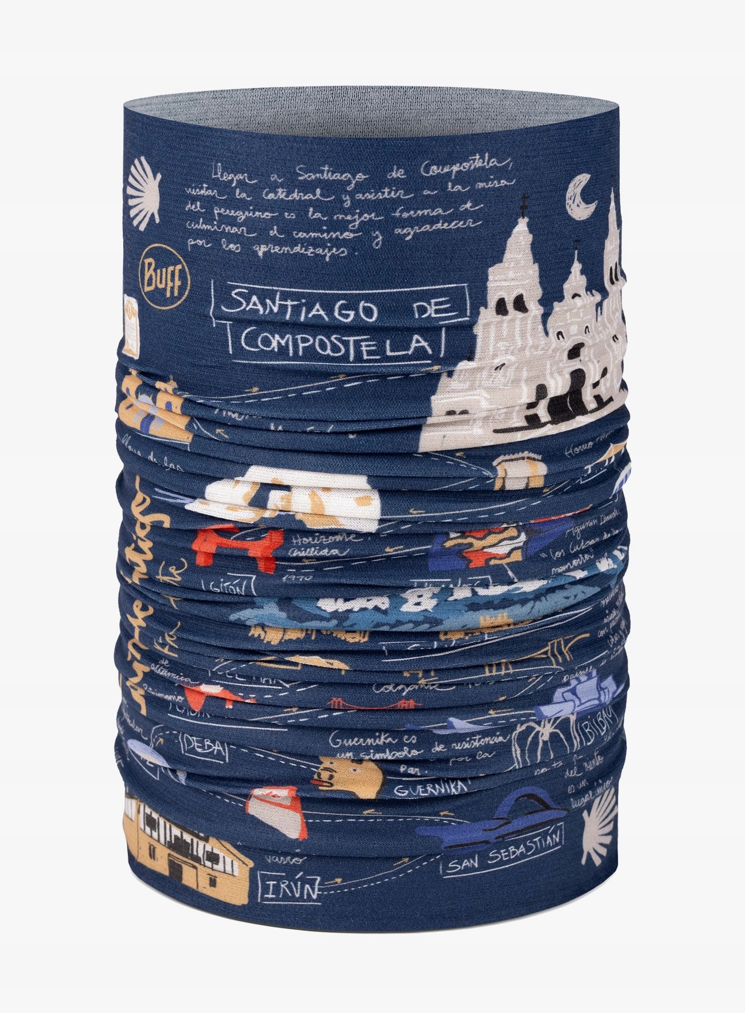 Chusta wielofunkcyjna Buff Coolnet Uv camino norte navy