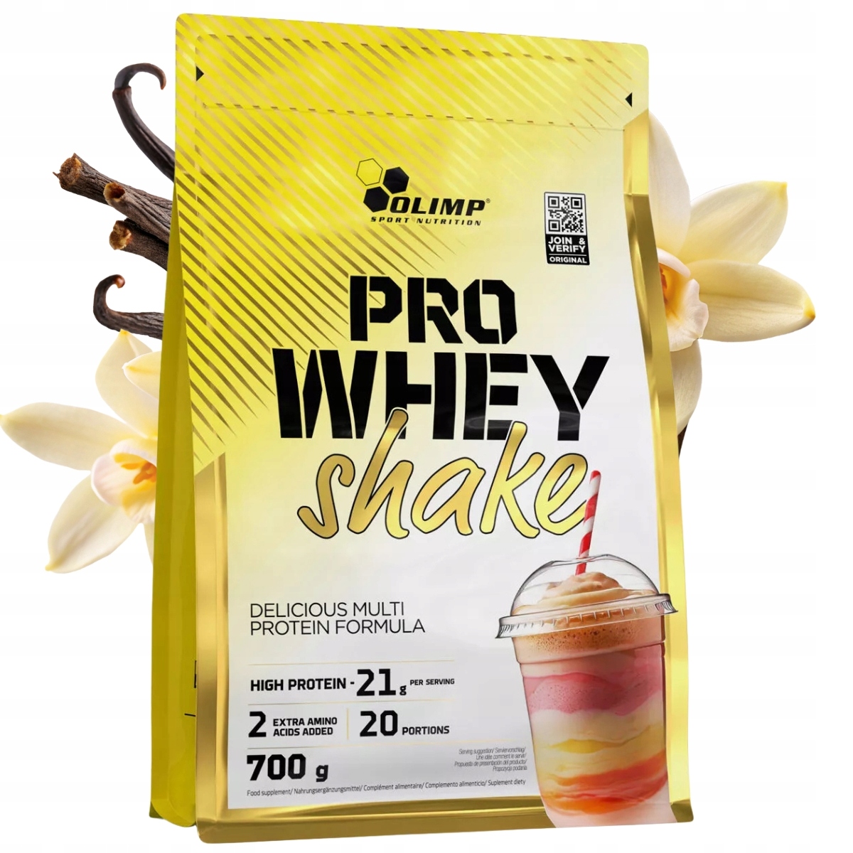 Olimp Pro Whey Shake 700g Protein Wpc Bílkovina Vanilka