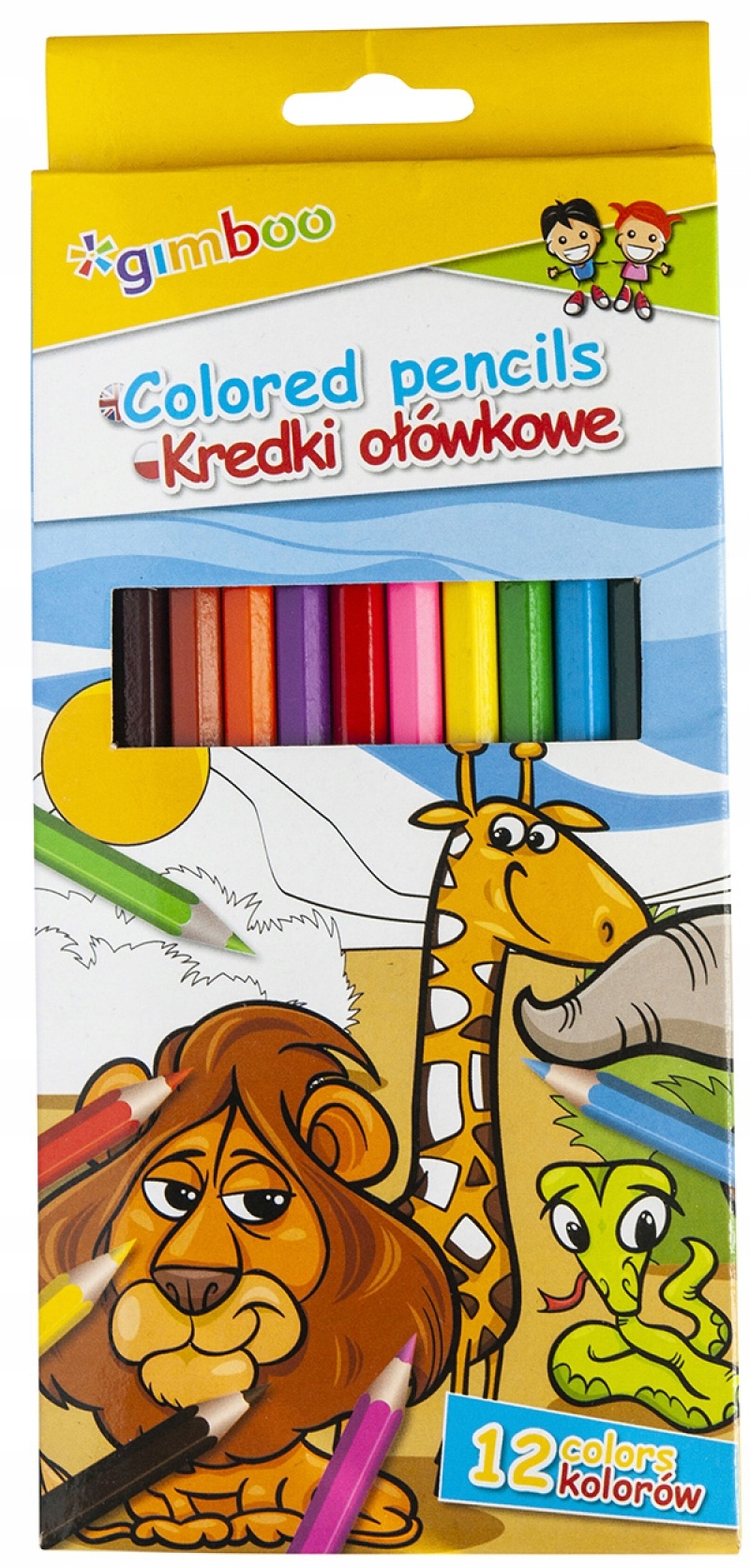 

Kredki ołówkowe Gimboo sześciokątne 12szt
