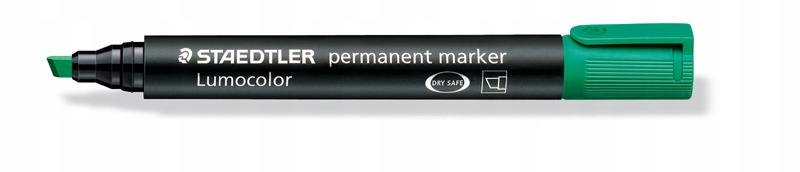 

Marker permanentny Staedtler ścięty Zielony