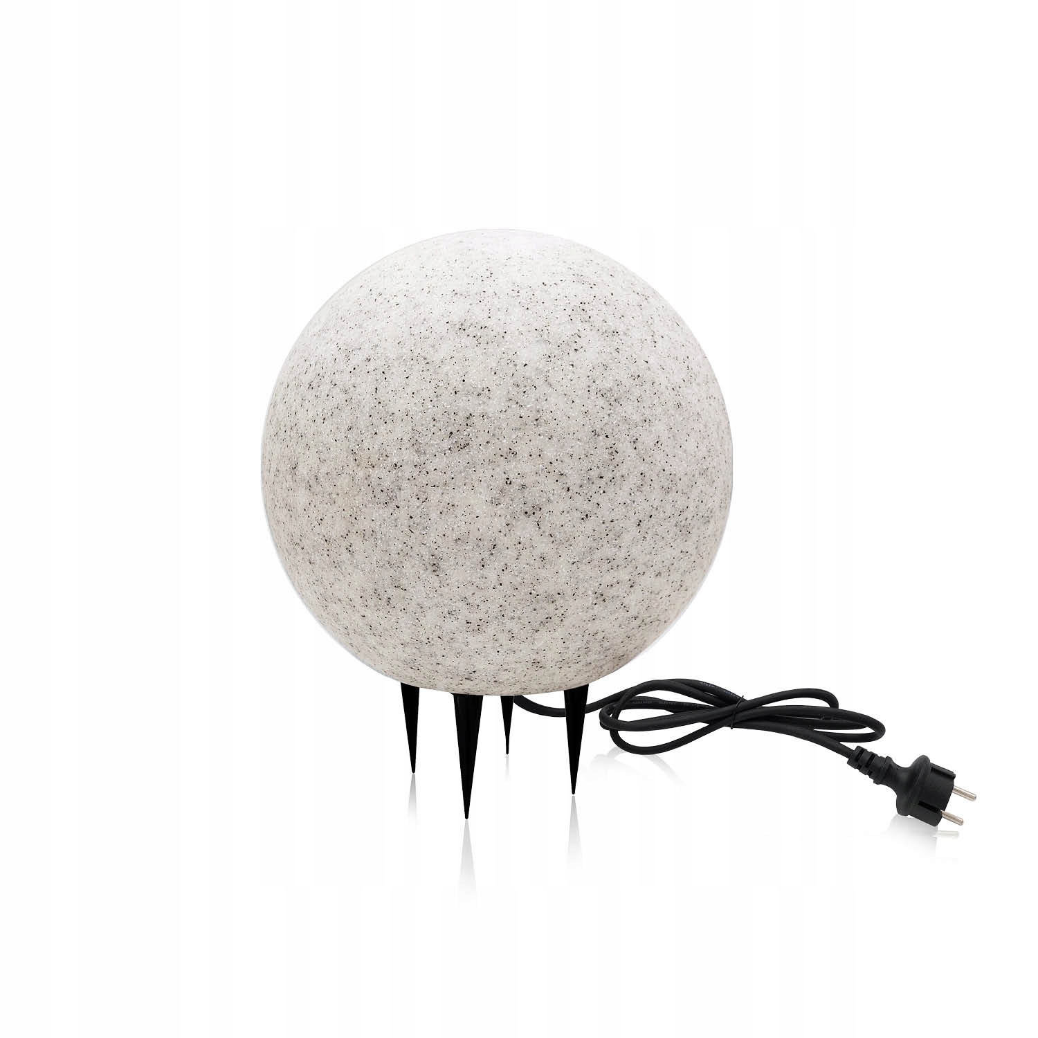 Zahradní svítící koule Flora S s voděodolnou imitací mramoru