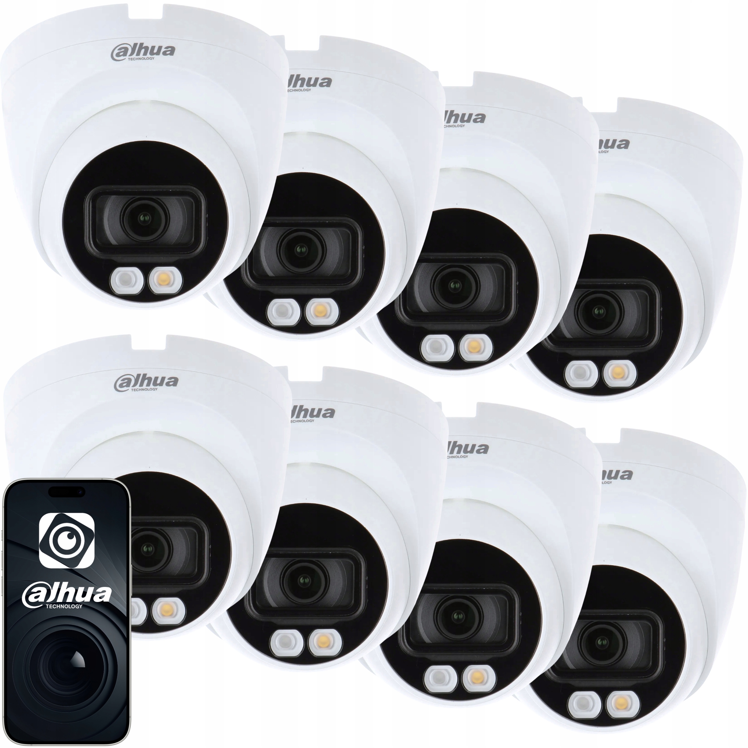 Kamera 8x IPC-HDW1239V-A-IL-0280B 2MPX IR30M Detekcja Dwdr Blc IP67 Dahua