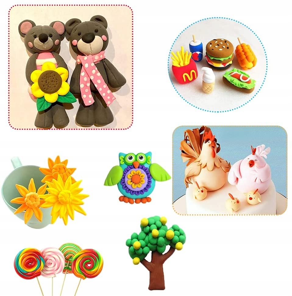 PLASTELINA SENSO GLINA PIANKOLINA POLIMEROWA 12szt Marka inna