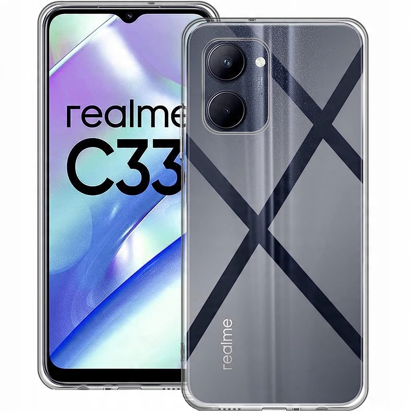 

Etui do Realme C33 Przezroczyste Slim Case Szkło