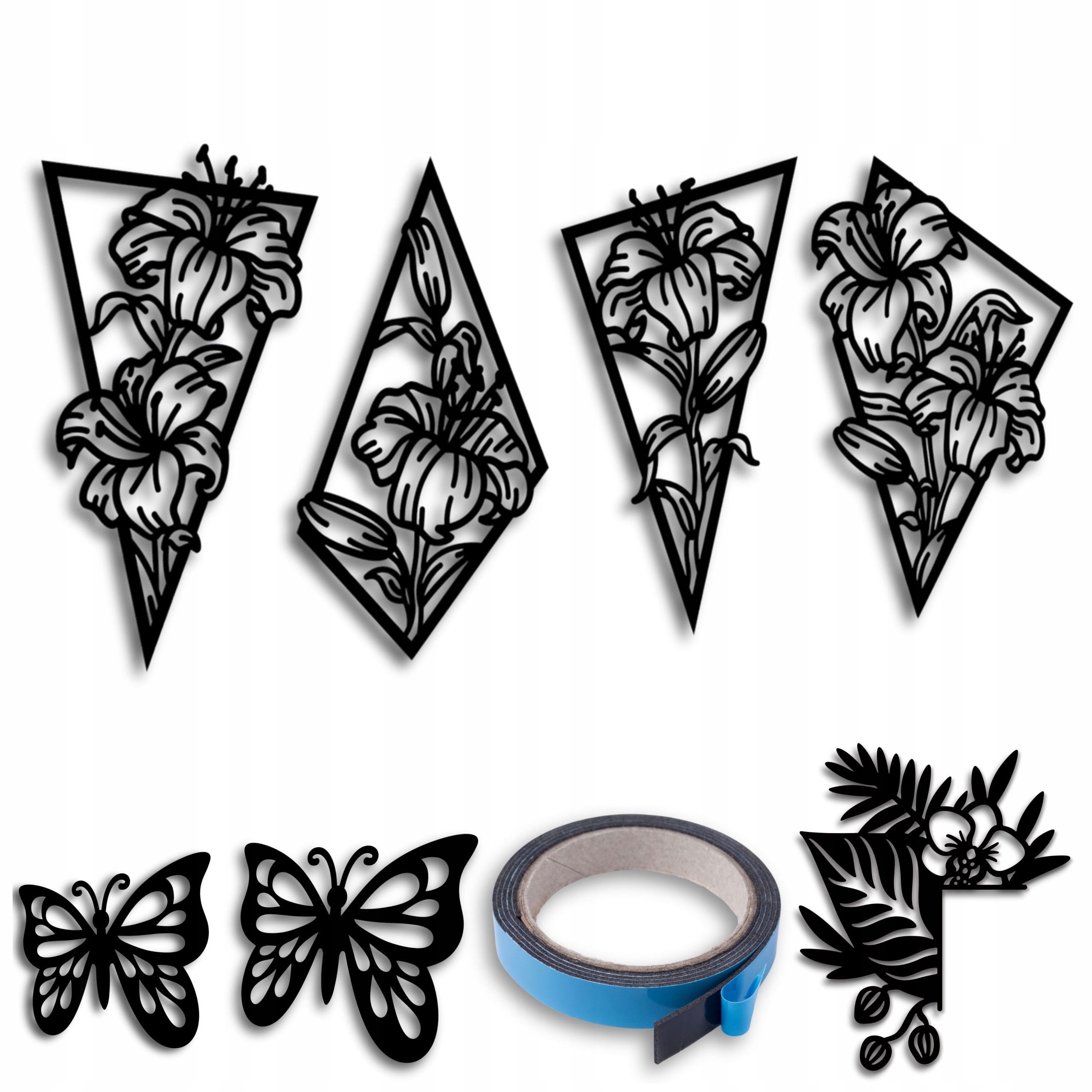 Obrazy do obývacího pokoje Prolamovaný Obraz 130x60 cm Obraz na zeď kuchyně Květiny XXL