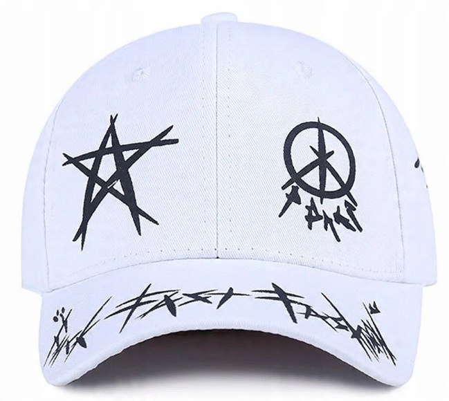 

Czapka z daszkiem hip hop Bejsbolówka Graffiti