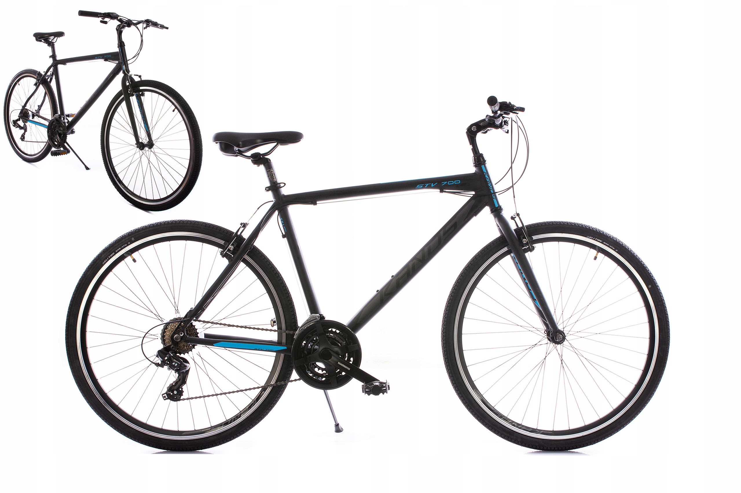 Rower Cross Męski Kands Stv 700 M19 czar-nieb 2022