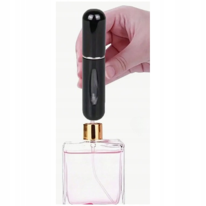 Atomizer do perfum Podróżny dozownik Flakon podręczny Spray czarny 5 ml Marka inna marka