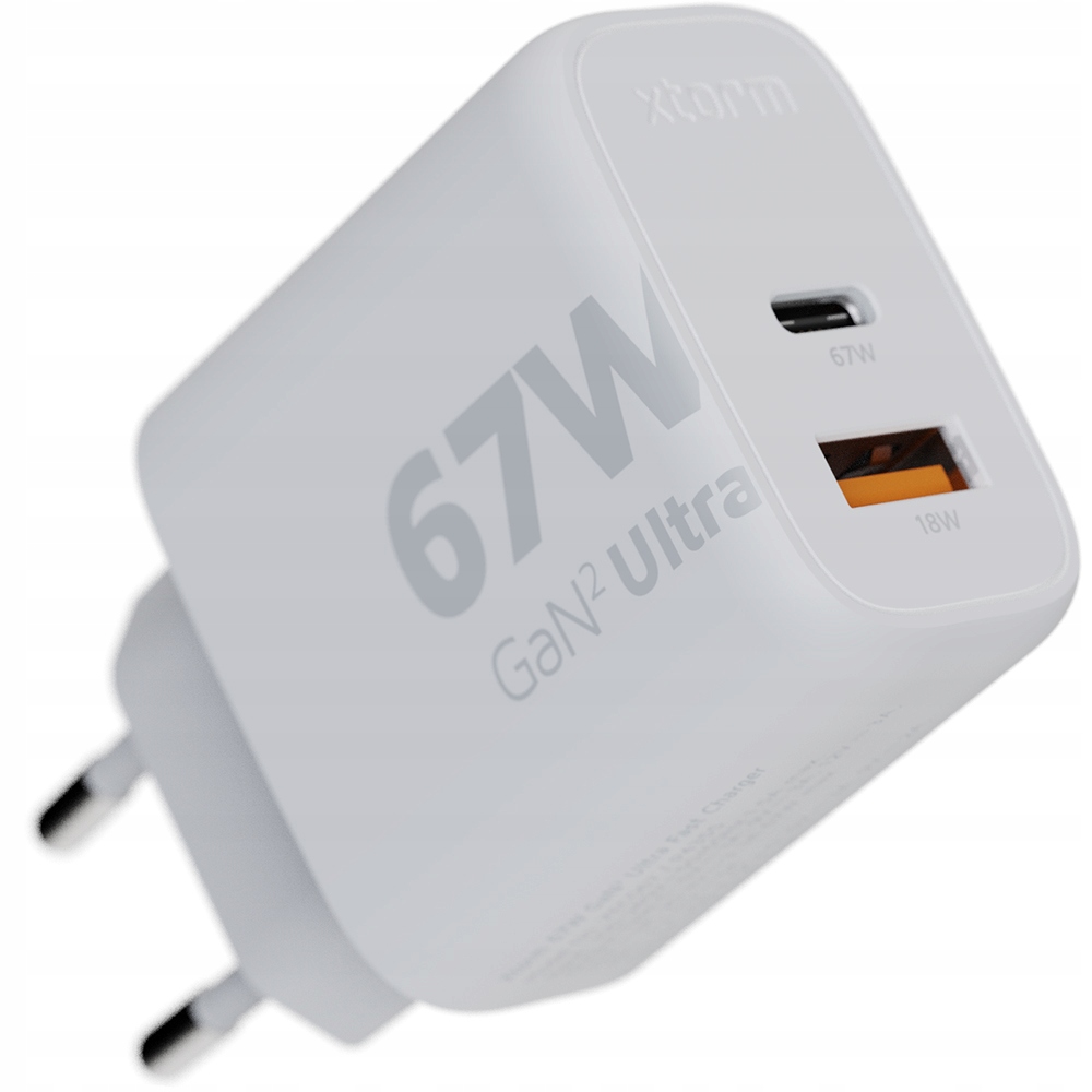 Síťová nabíječka Usb-c GaN2 rychlá 67W Usb typ A dvojité nabíjení Xtorm
