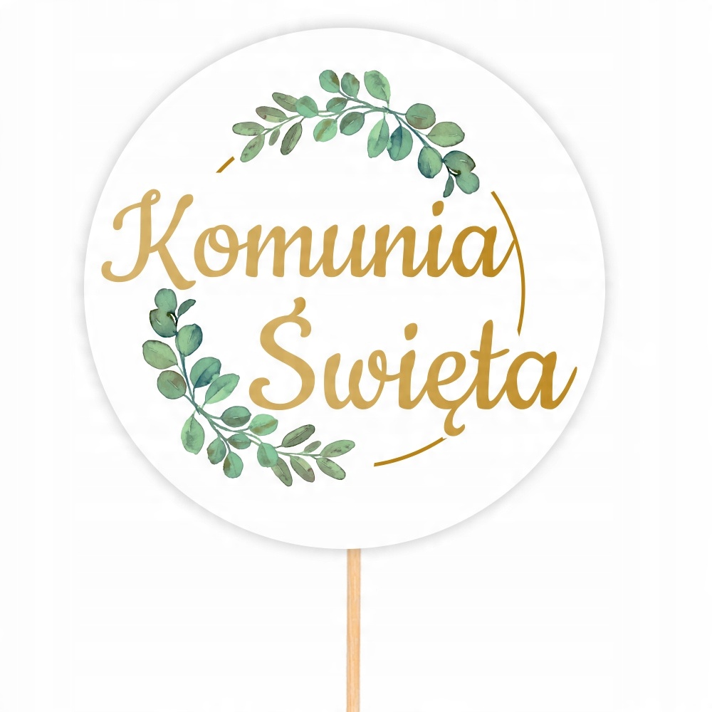 

Topper Na Tort Dekoracja Tortów Komunia Święta