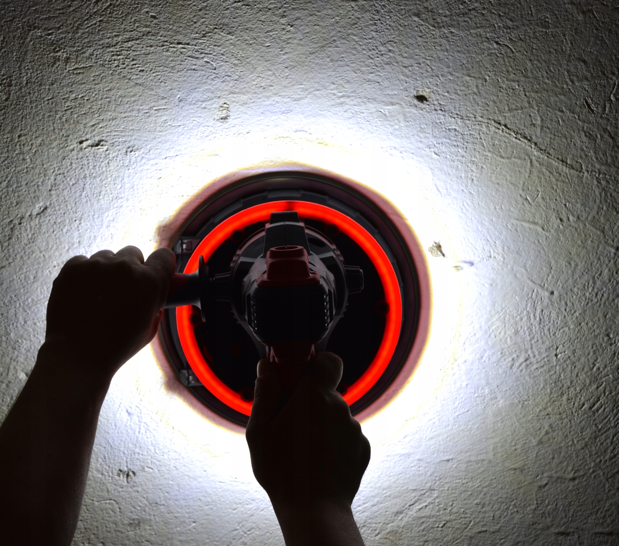 SZLIFIERKA DO GIPSU GŁADZI TYNKÓW LED + ZESTAW Marka Eurotec