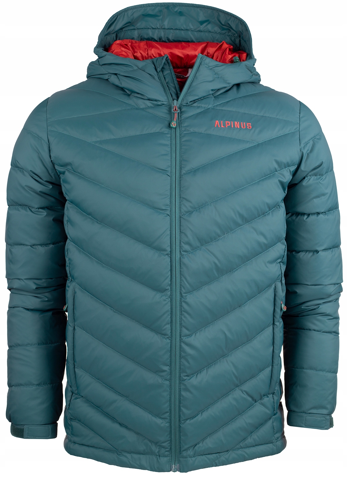 Kurtka Męska Puchowa Alpinus Zimowa z Kapturem Ciepła Lekka Monviso r. M